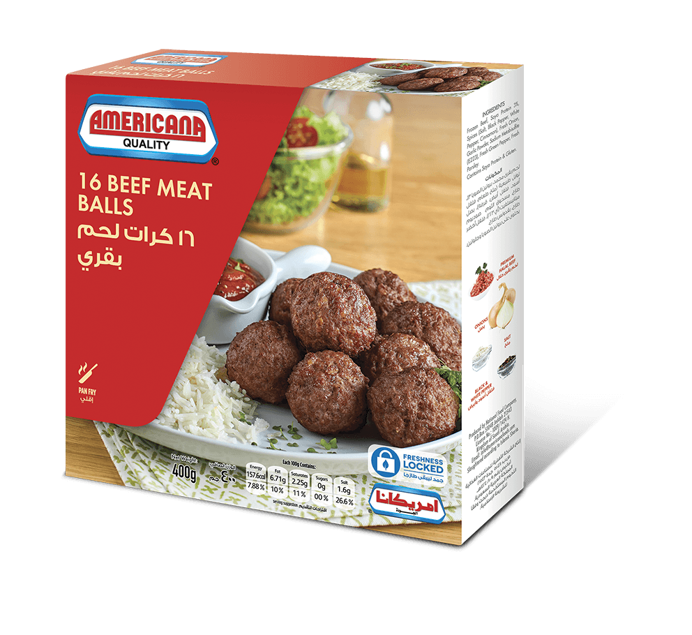 Beef Meatballs 16pcs 400g Americana Foods