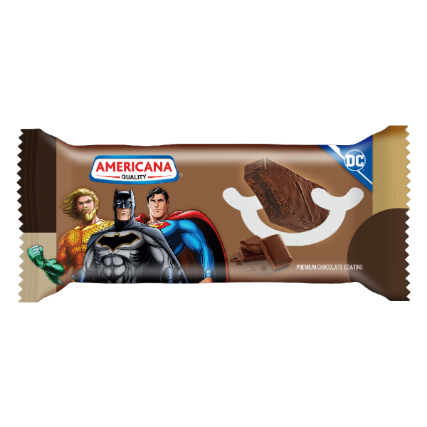 Chocolate Batman Chocolate Coated Cake Bar with Chocolate Cream - Wrapper