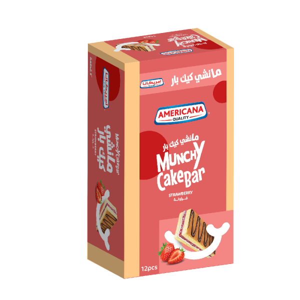 Munchy Strawberry Cake Bar