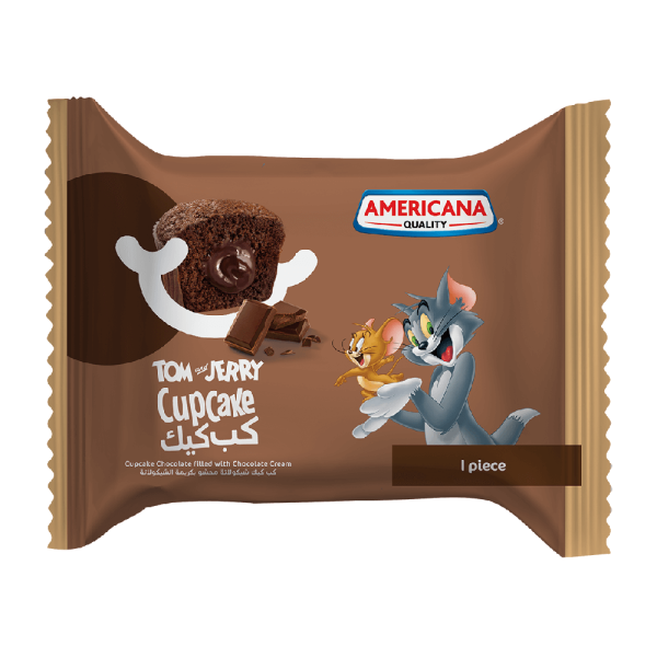 Tom & Jerry Chocolate Cupcake filled with Chocolate Cream - Wrapper