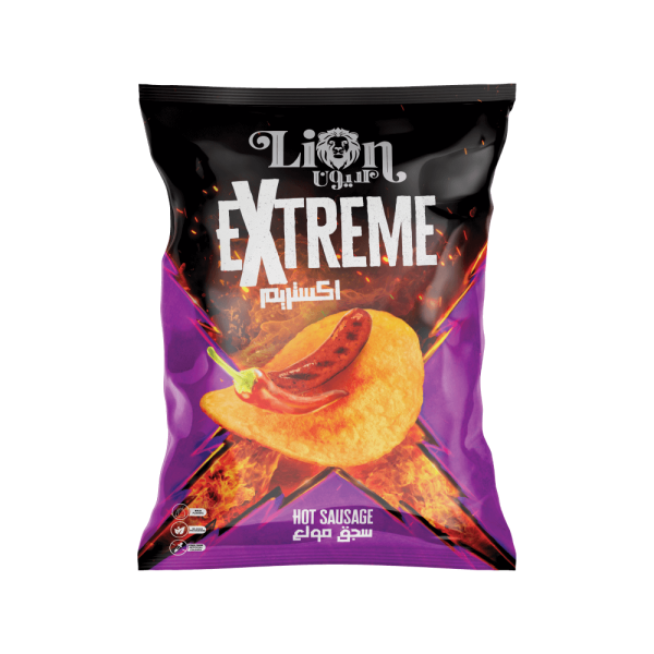 Lion Extreme Chips - Hot Sausage