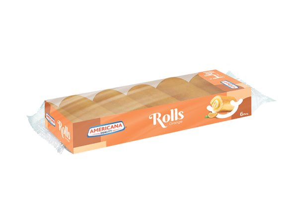 6 pcs Orange Swiss Rolls